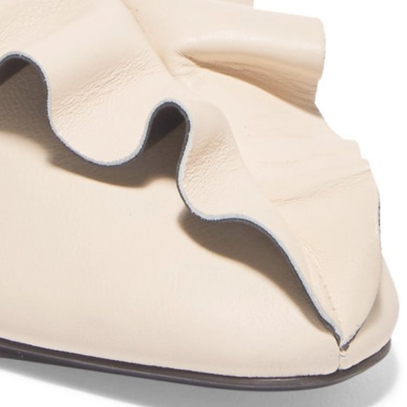 [Mercedes Castillo] Ginevra ruffled two-tone slide - Picture 4 of 7